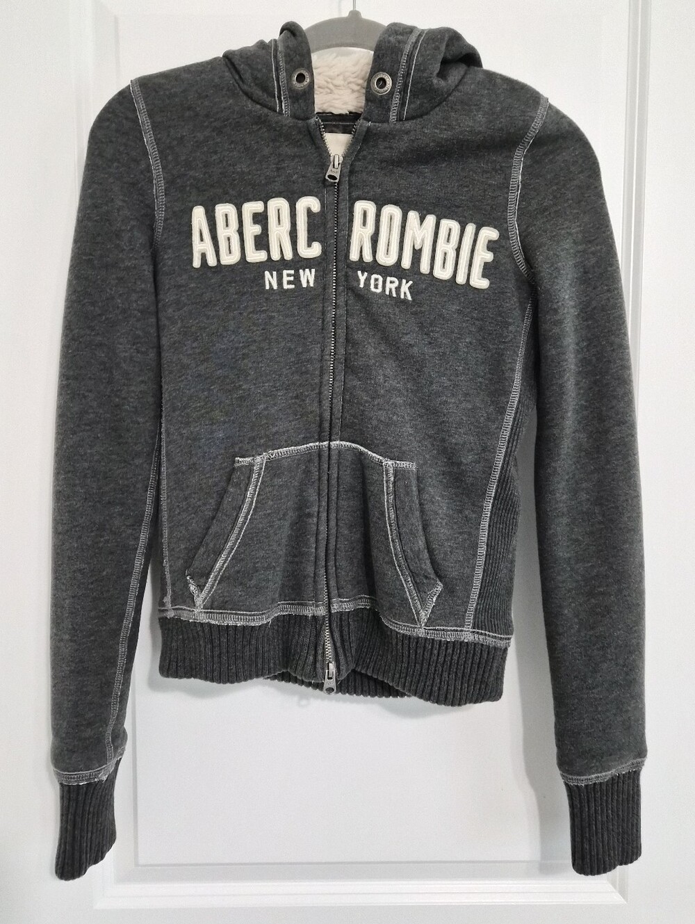 Abercrombie & Fitch Faux Fur Lined Hoodie Size S
